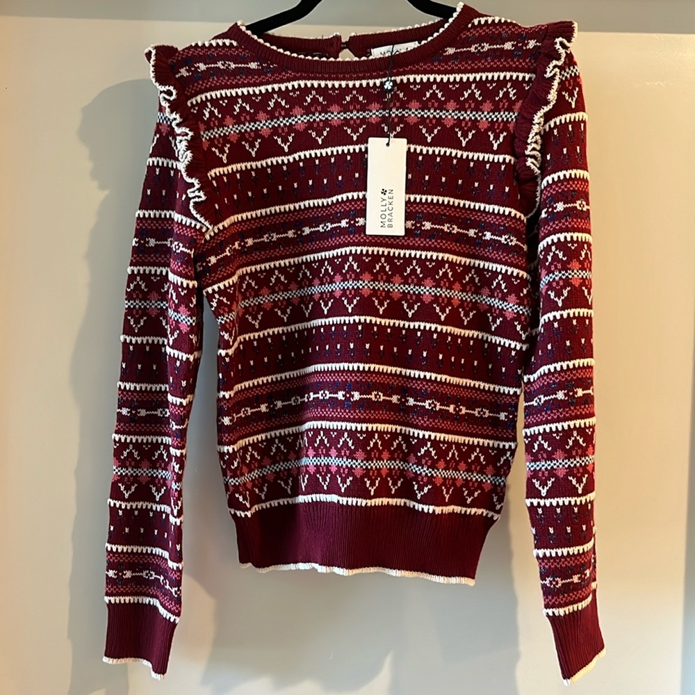 Molly Bracken Holiday Sweater NWT